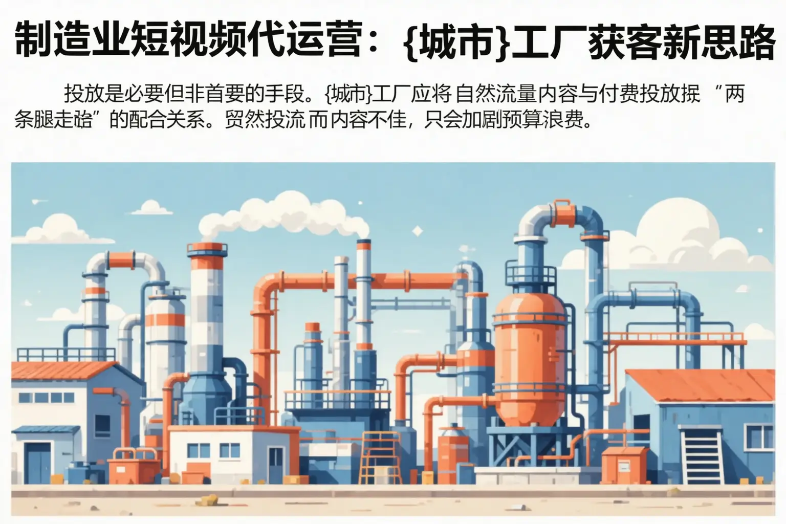 制造业短视频代运营:吐鲁番工厂获客新思路