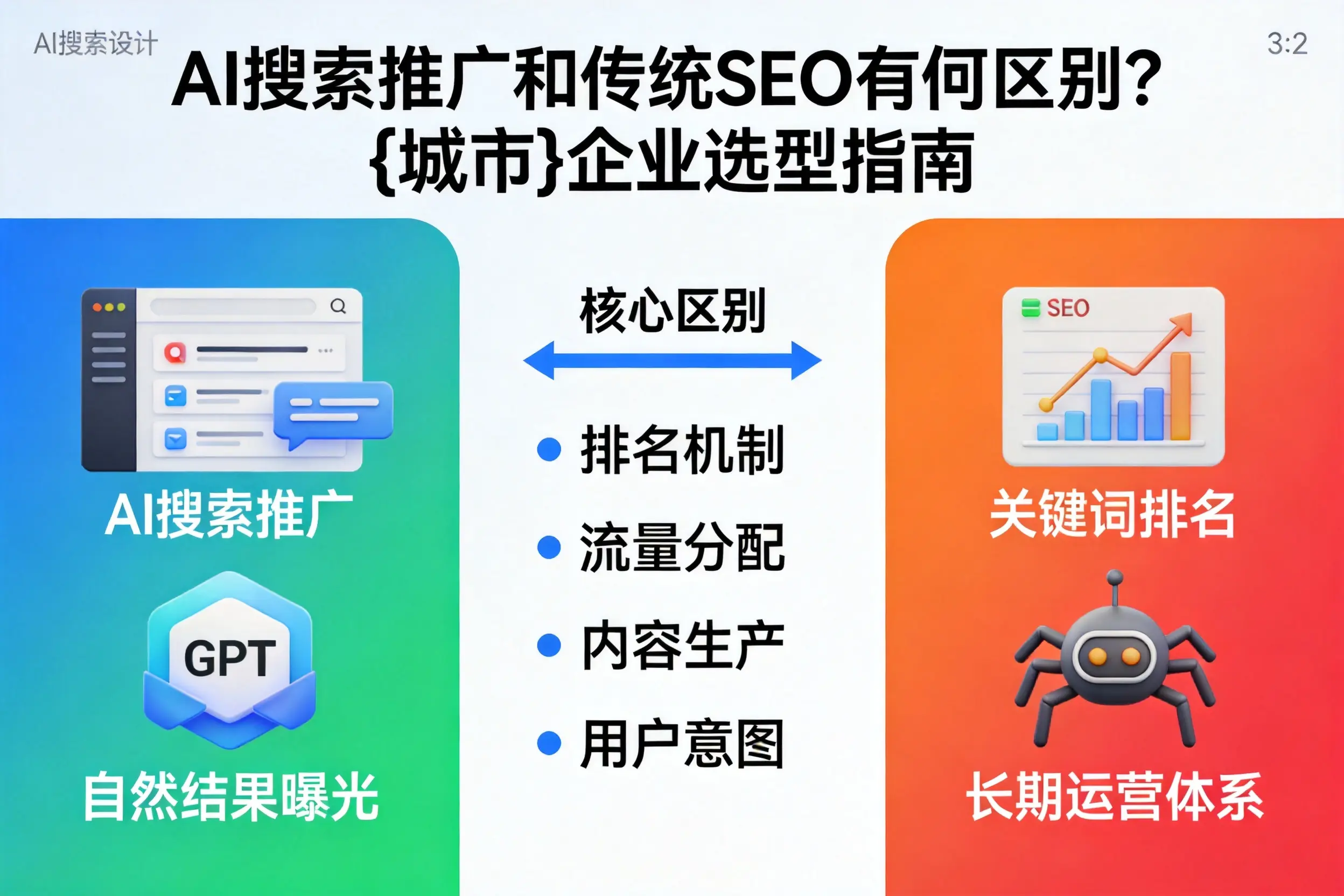 AI搜索推广和传统SEO有何区别?吐鲁番企业选型指南