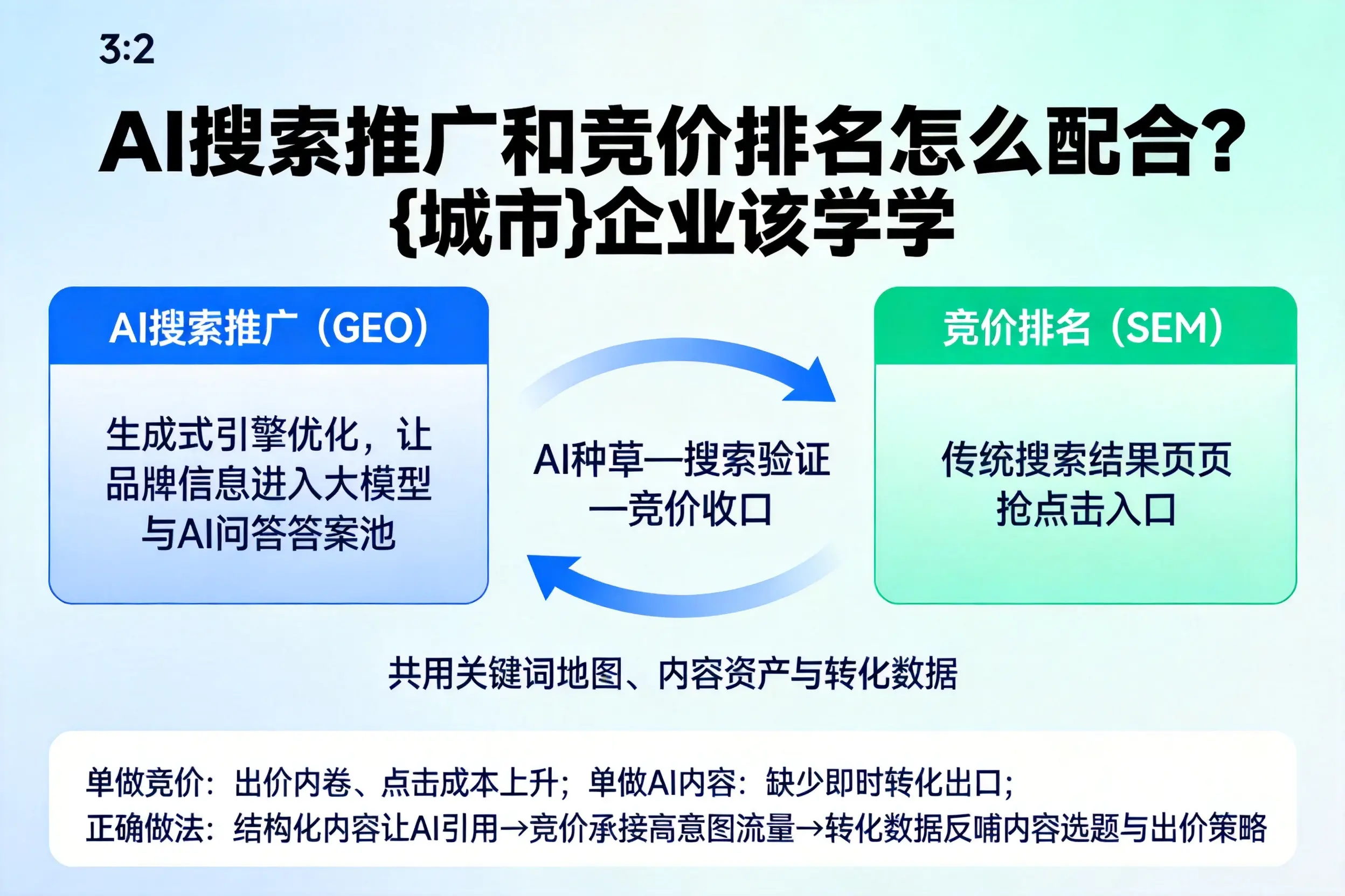 AI搜索推广和竞价排名怎么配合?吐鲁番企业该学学