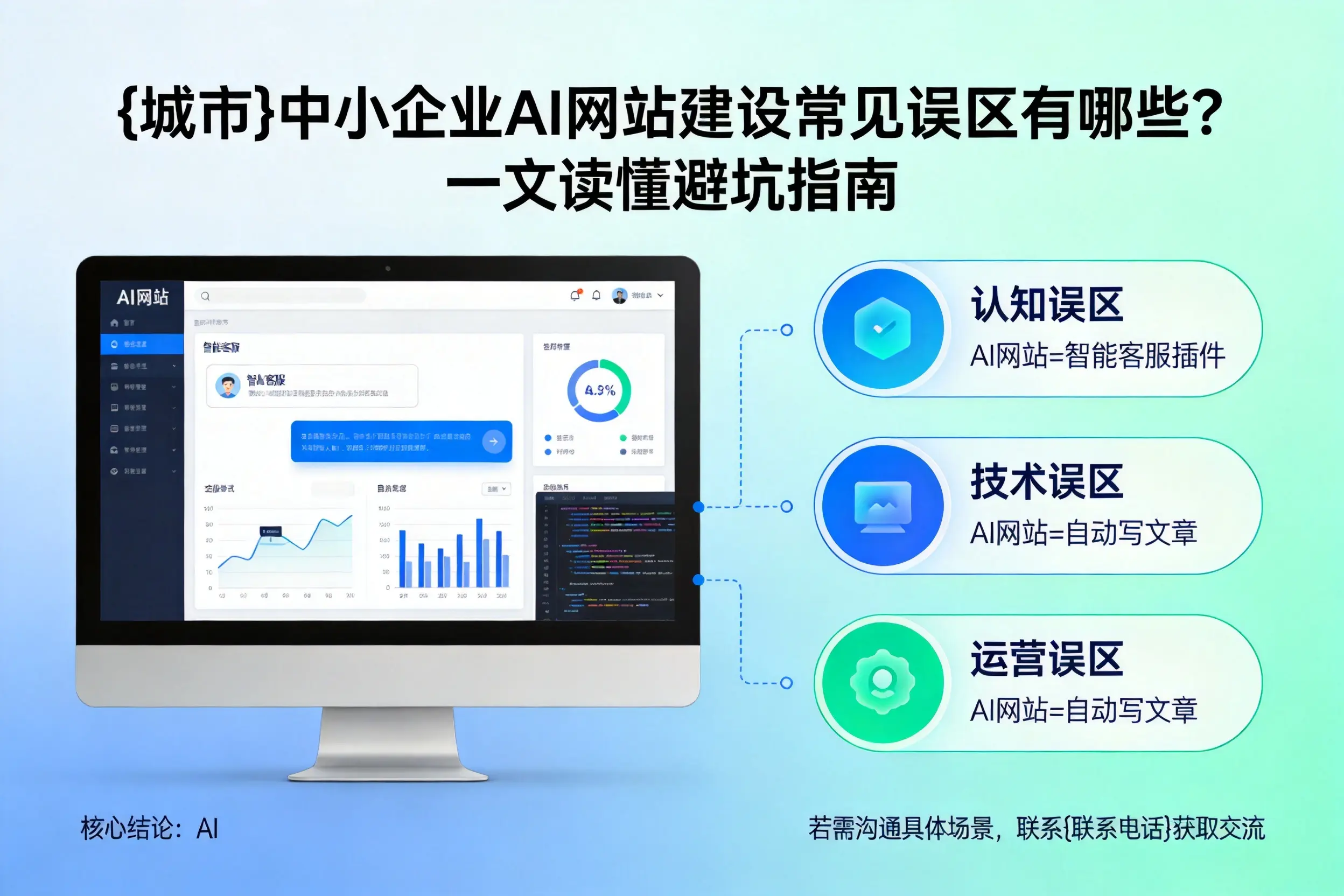 吐鲁番中小企业AI网站建设常见误区有哪些?一文读懂避坑指南