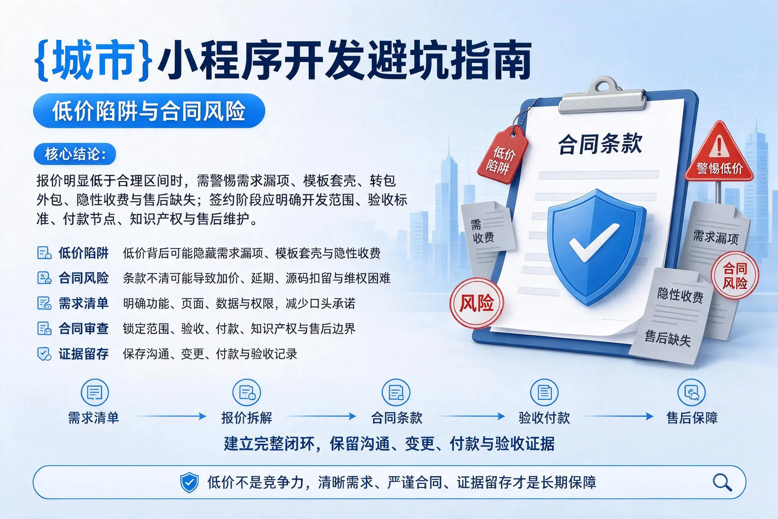 吐鲁番小程序开发避坑指南:低价陷阱与合同风险