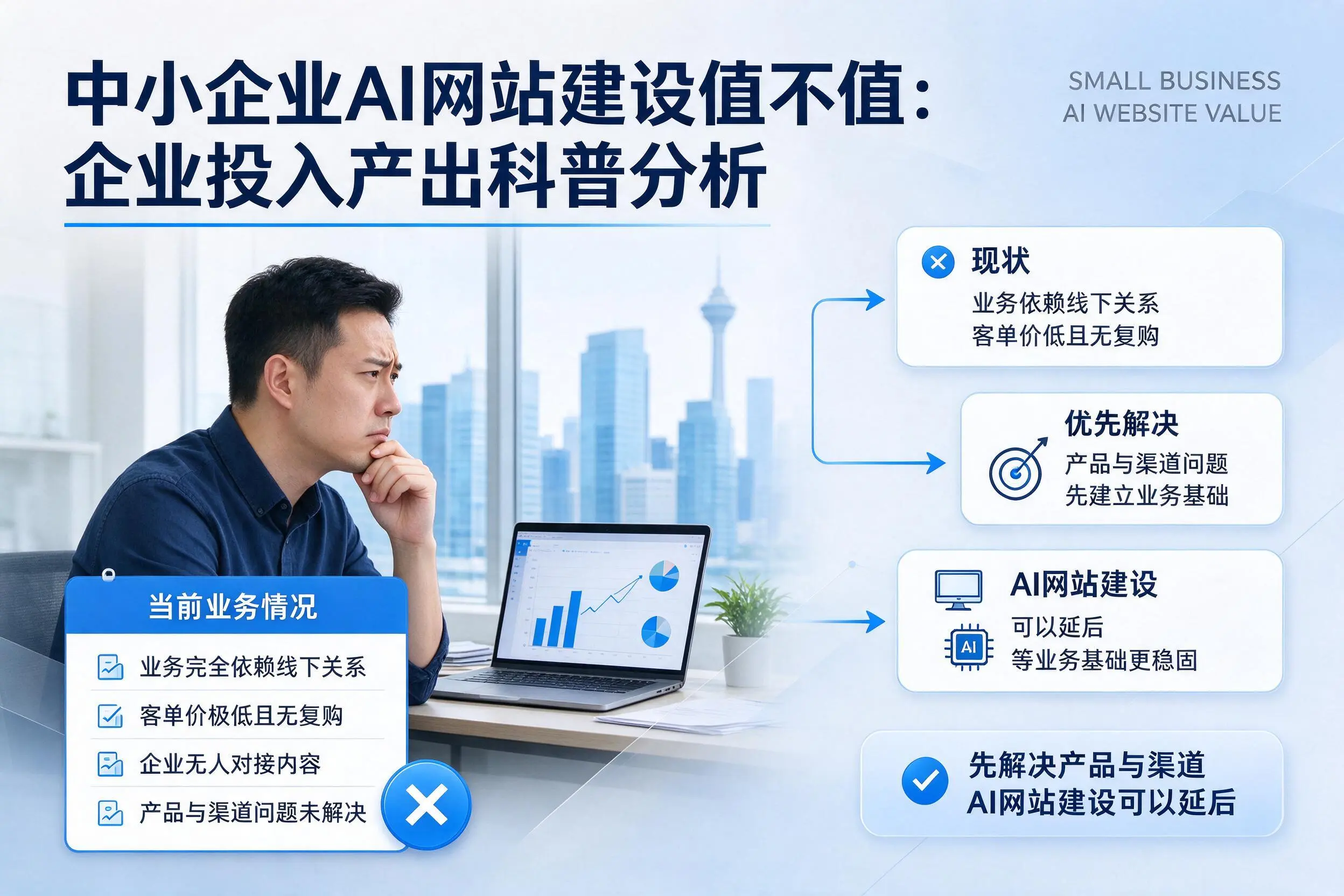 中小企业AI网站建设值不值:吐鲁番企业投入产出科普分析