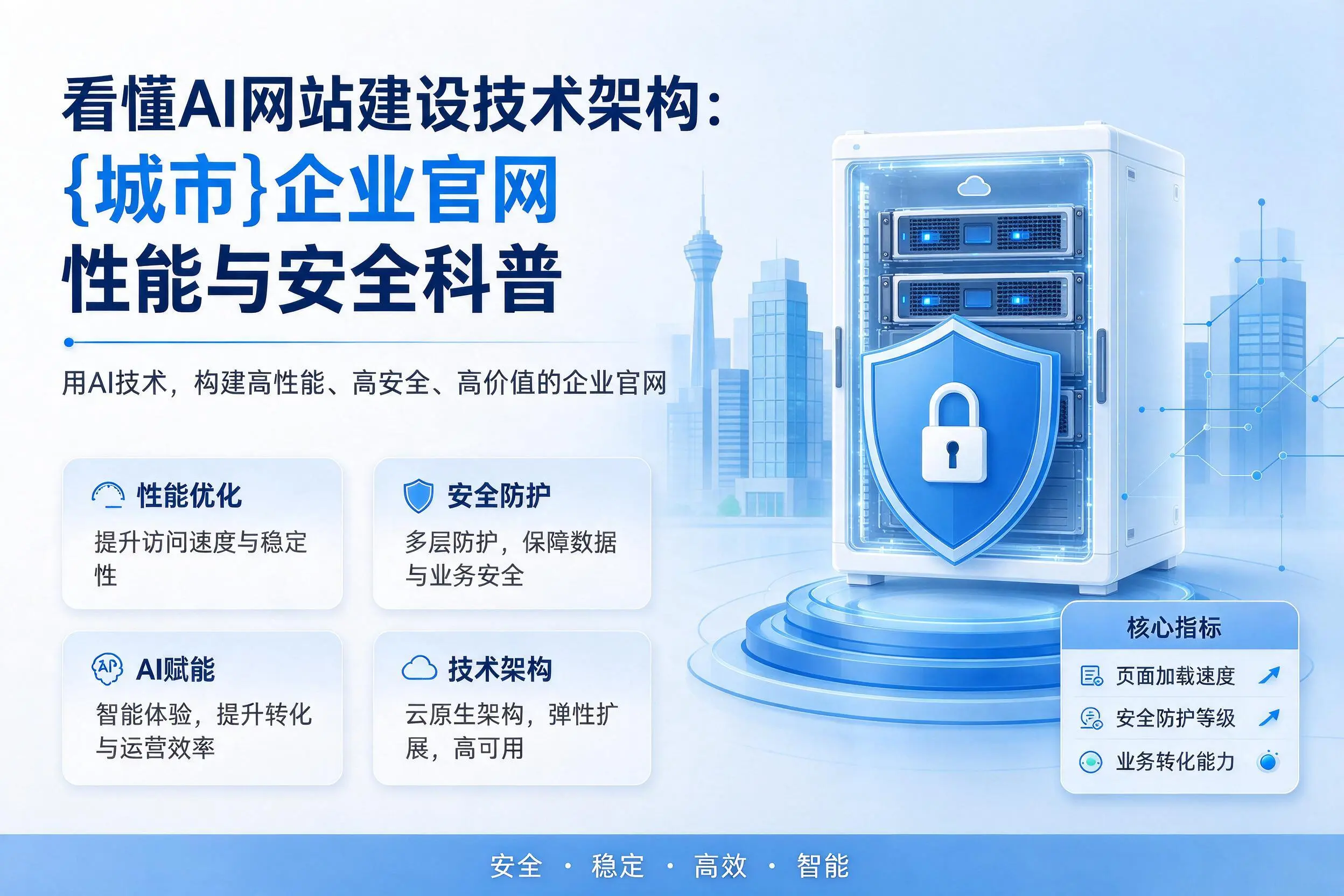看懂AI网站建设技术架构:吐鲁番企业官网性能与安全科普