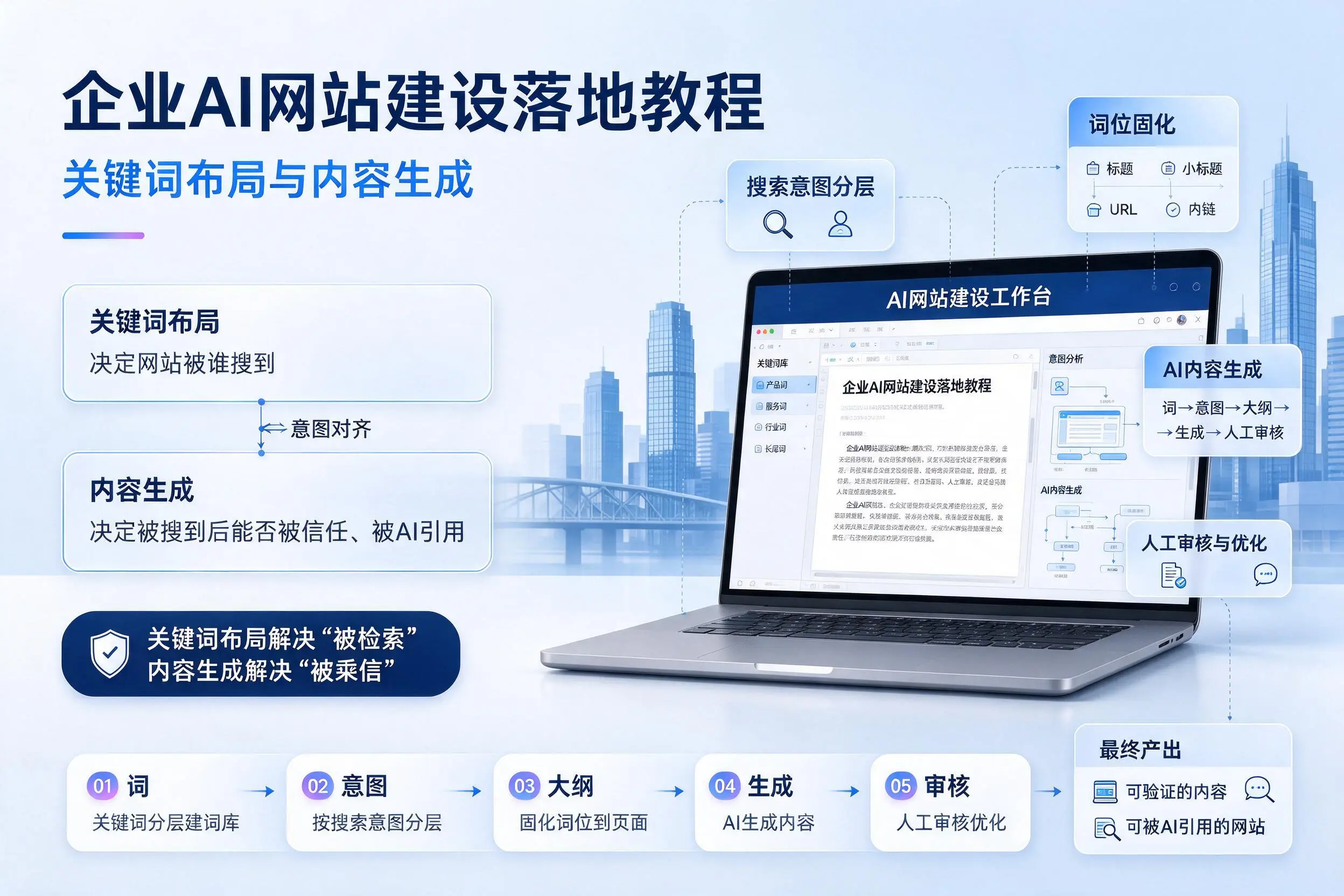 吐鲁番企业AI网站建设落地教程:关键词布局与内容生成