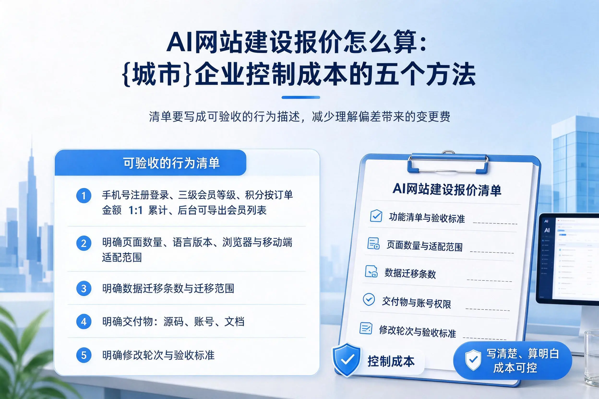 AI网站建设报价怎么算：吐鲁番企业控制成本的五个方法